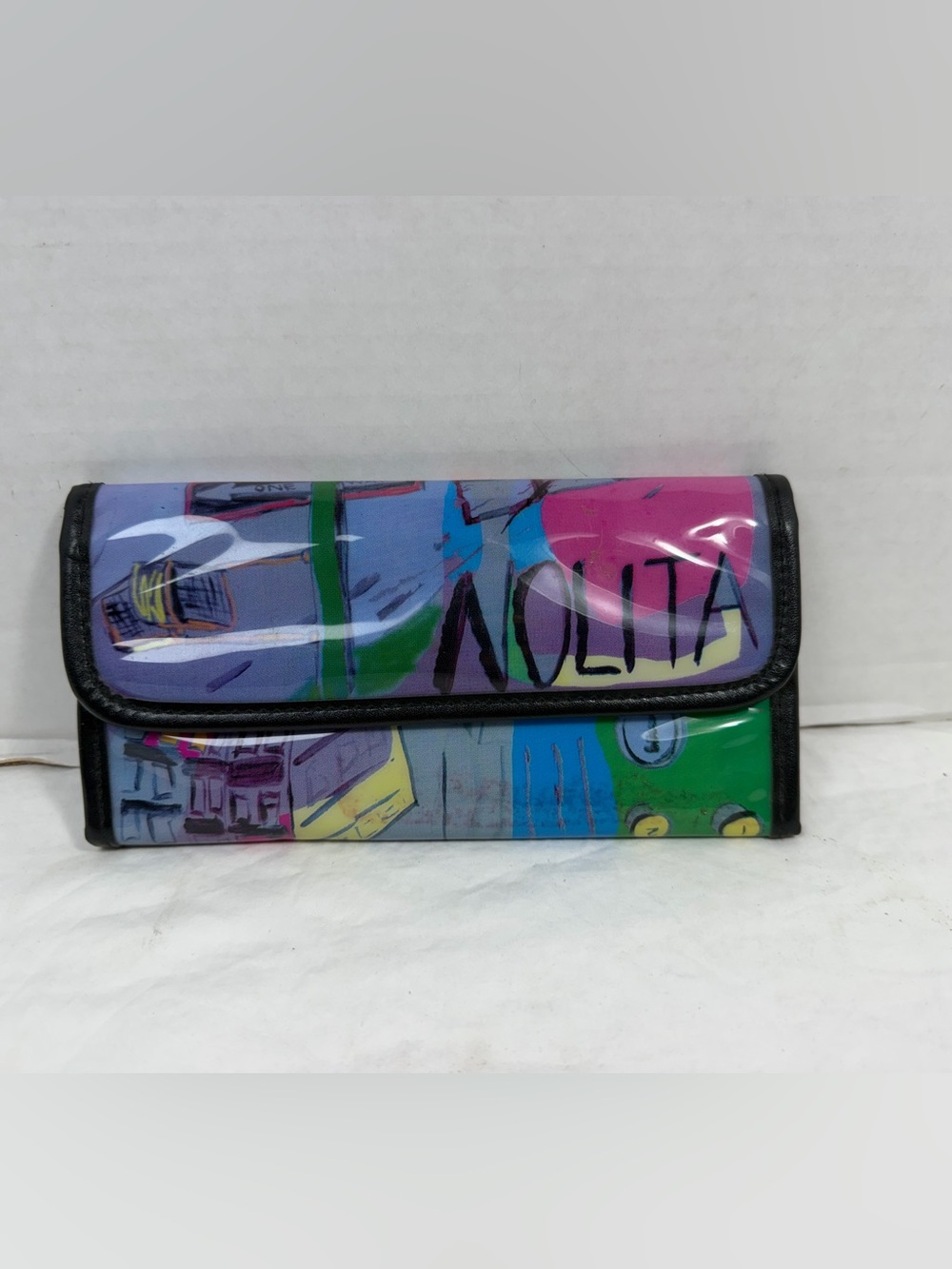 Vintage Nolita Colorful Graphic Clutch Wallet - Multicolor